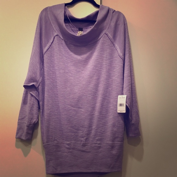 Free People Palisades Off the Shoulder Lilac Dust - Picture 3 of 8